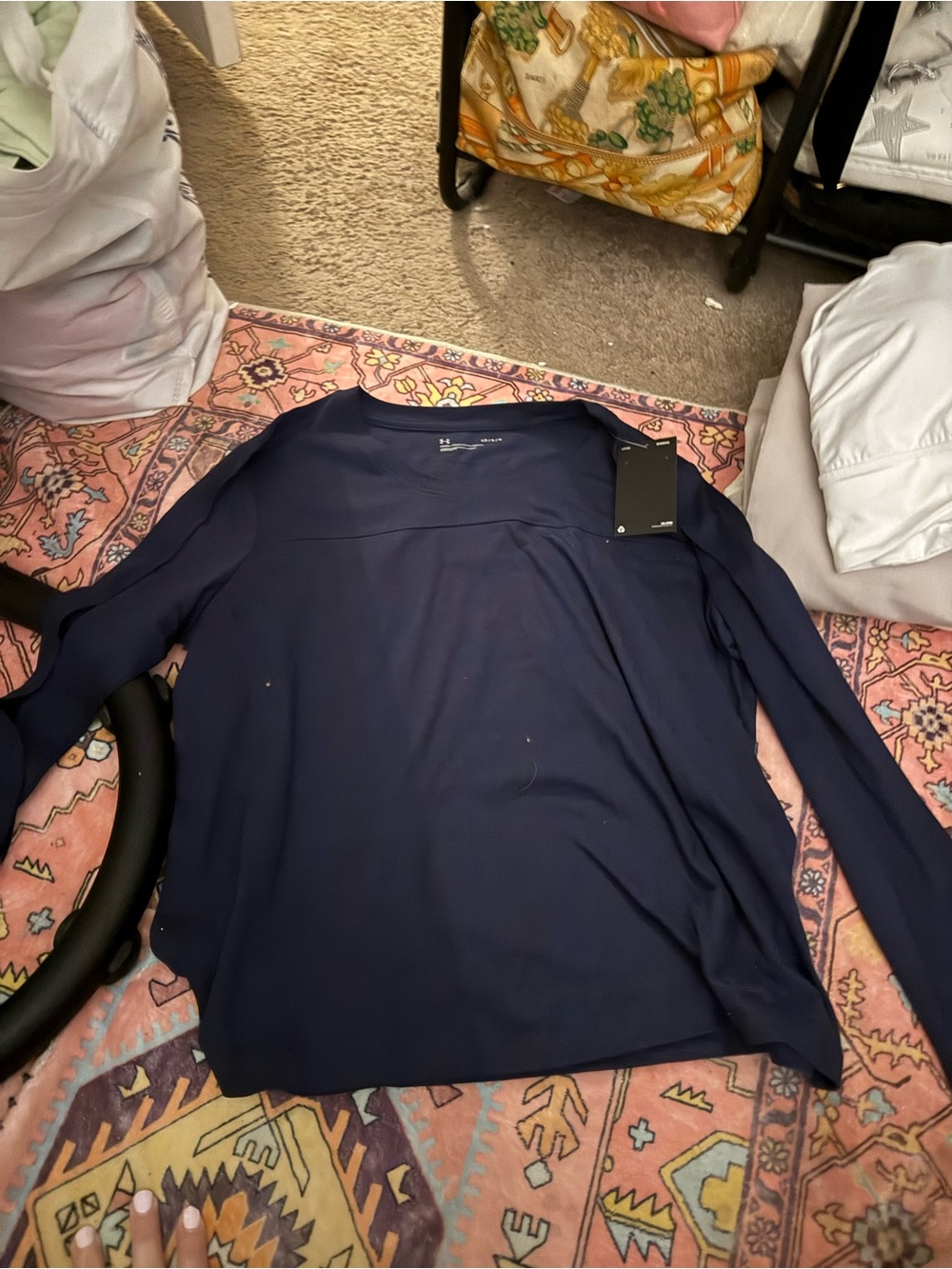 Under Armour Navy Long-Sleeve Performance Tee